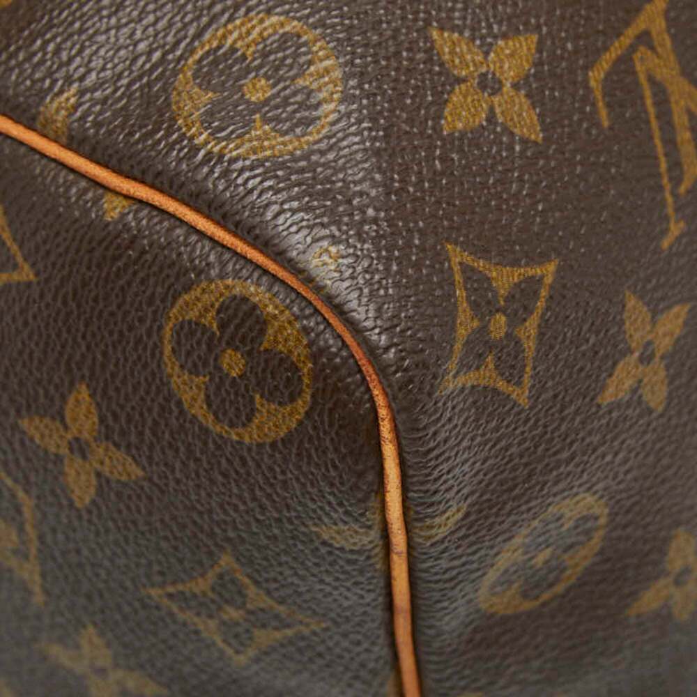 LOUIS VUITTON Brown Monogram Leather Speedy 35 Boston Bag - Picture 5 of 12
